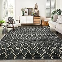 Vista 10 de WESTLOOM Alfombra de pasillo de 2 x 6 pies, diseño de enrejado marroquí, alfombra larga con acento oriental, alfombra larga para interiores