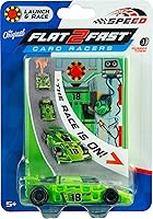 Vista 4 de FLAT 2 FAST Original Speed Card Racer – Flat Car Racer and Pocket Size Racecar Launcher with Real Rubber Tires for High-Speed Racing – Load, Launch