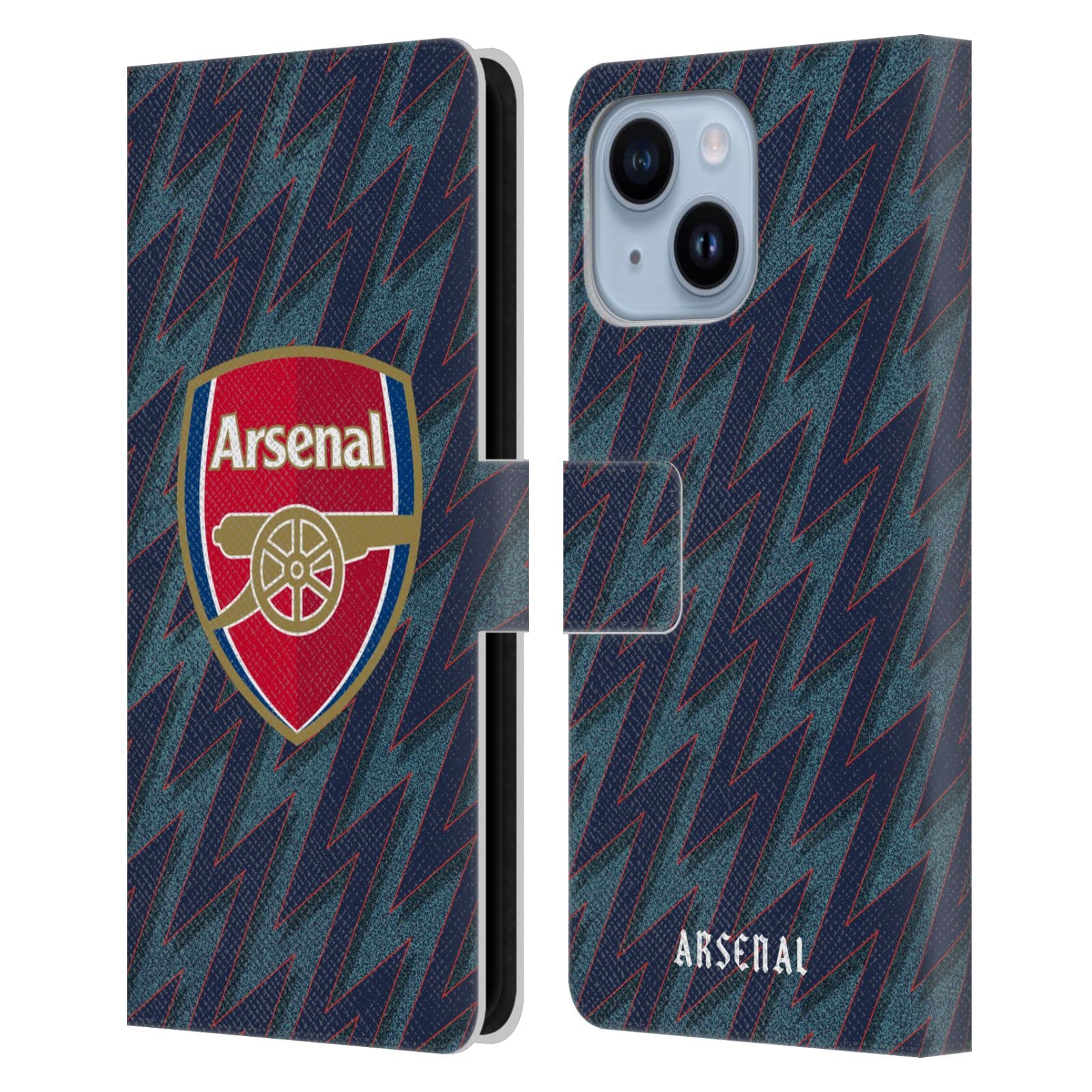 Housse cuir iPhone 14 Plus Head Case Designs aux finitions soignées Arsenal