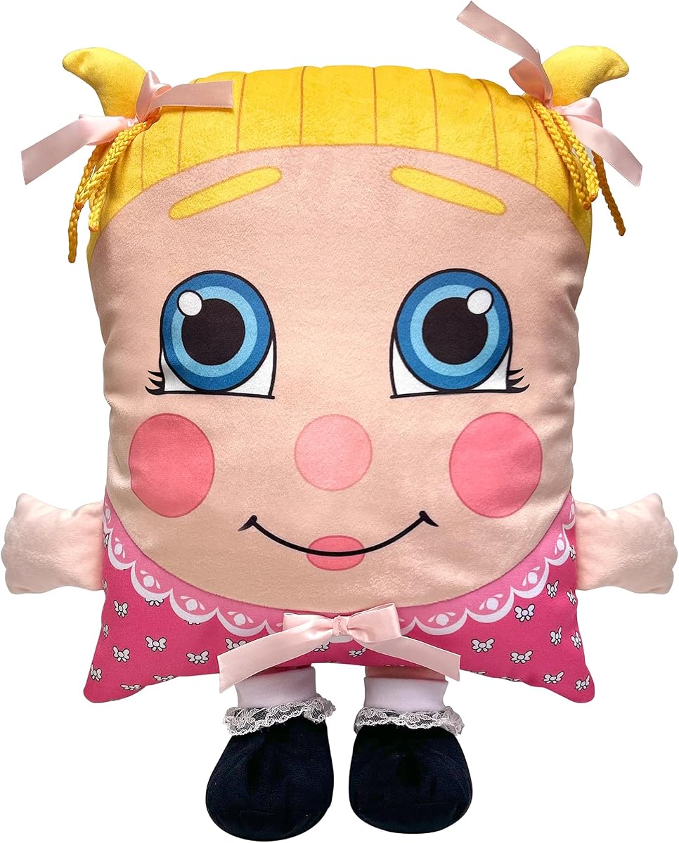Peluche Sweetie Pie Dreams, juguete y almohada 2 en 1, amigo de peluche nostálgico de los años 80 reinventado, personaje rectangular de peluche suave, diseño para jugar la siesta