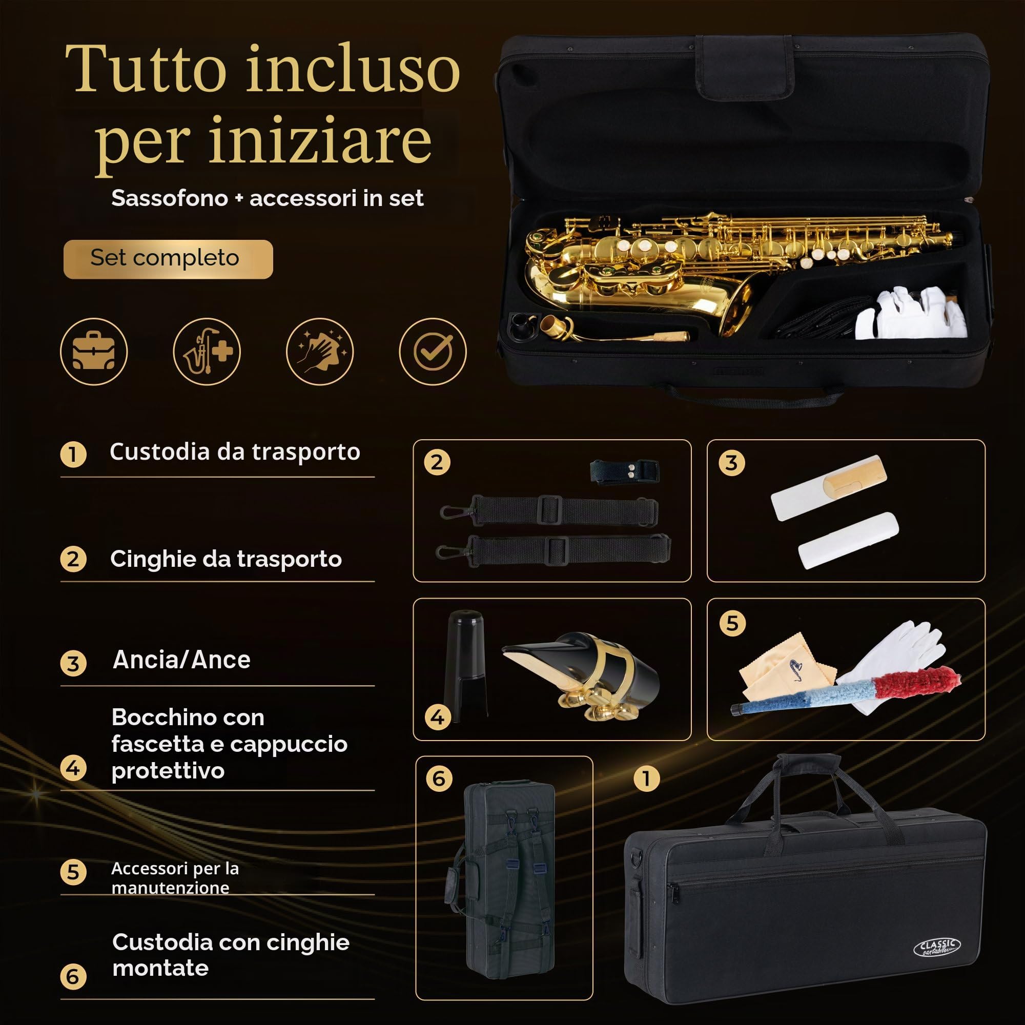Classic Cantabile Winds AS-450 Sassofono Alto Mib