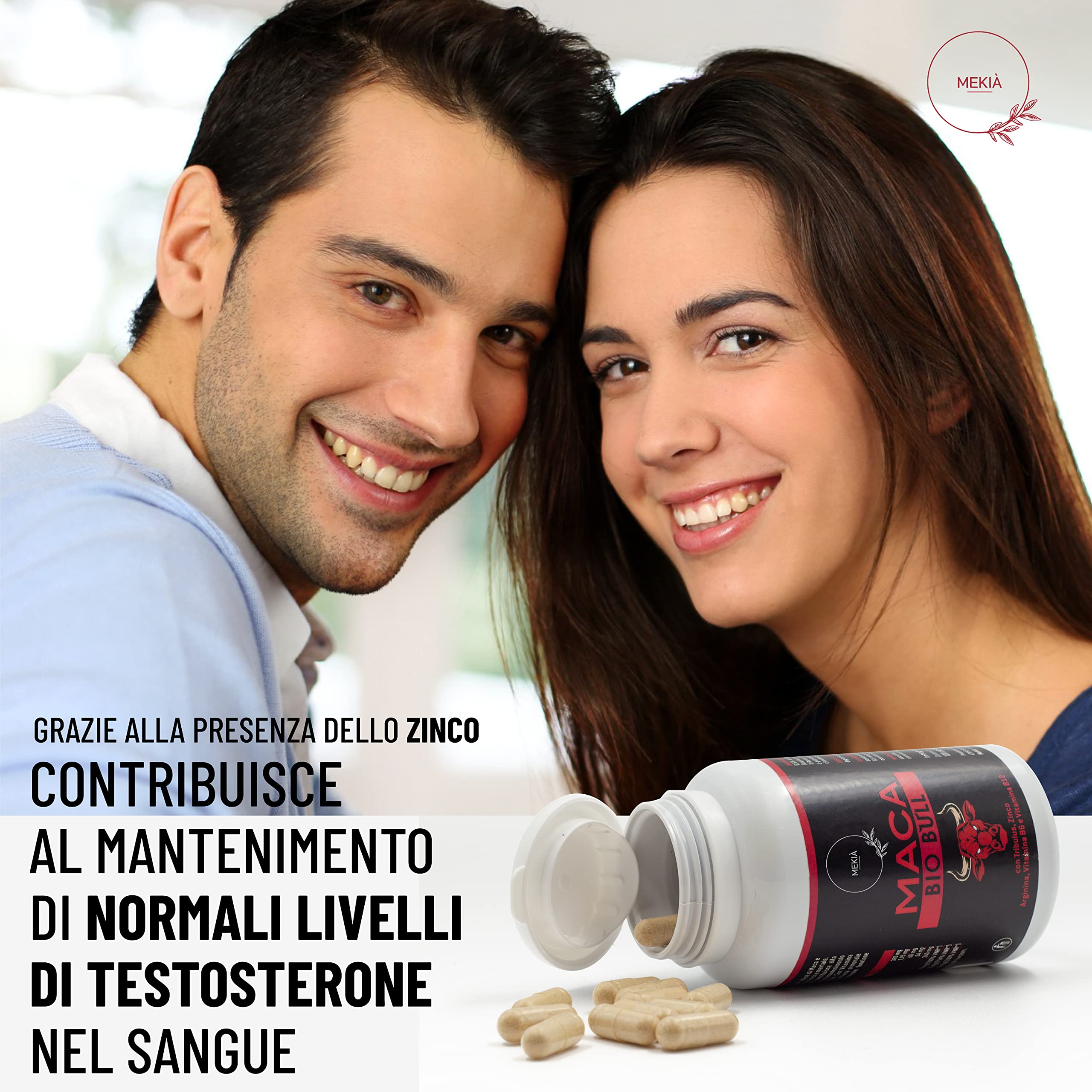 Tribulus Terrestris e Maca Peruviana nera con L Arginina. Integratore uomo alte prestazioni + Vitamine B + Zinco, boost testosterone .Incremento Massa Muscolare Potente Energizzante Uomo