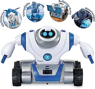 VTech V-Bot – 5-in-1 Roboter mit motorisierten Funktionen und spannenden Missionen – Für Kinder von 5-12 Jahren
