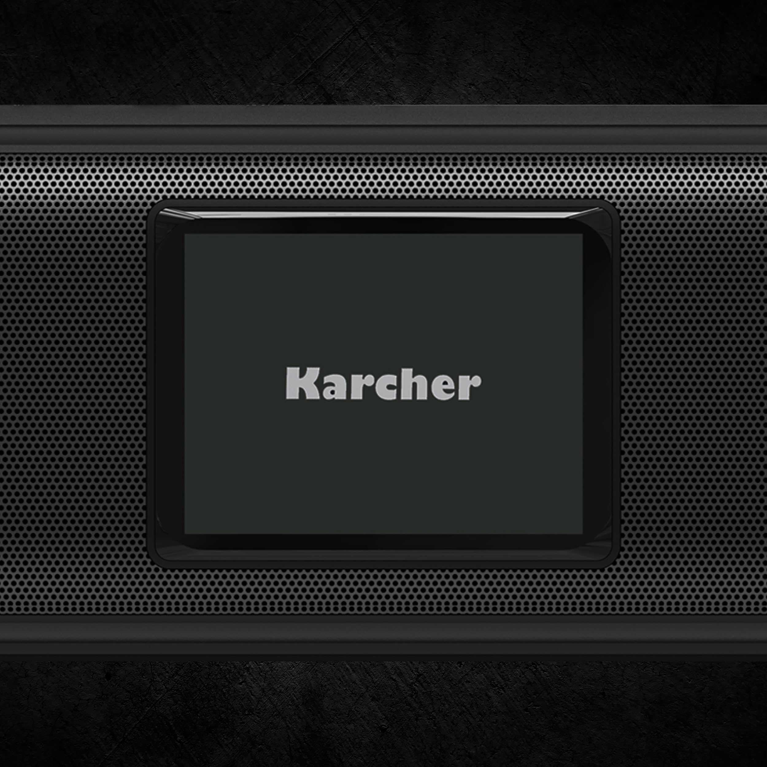 Karcher DAB Go tragbarer Bluetooth Lautsprecher & Digitalradio DAB+ / UKW Radio mit 2, 4" Farbdisplay/Wecker / 5 Watt Stereo-Sound/USB-C/Akku, Schwarz