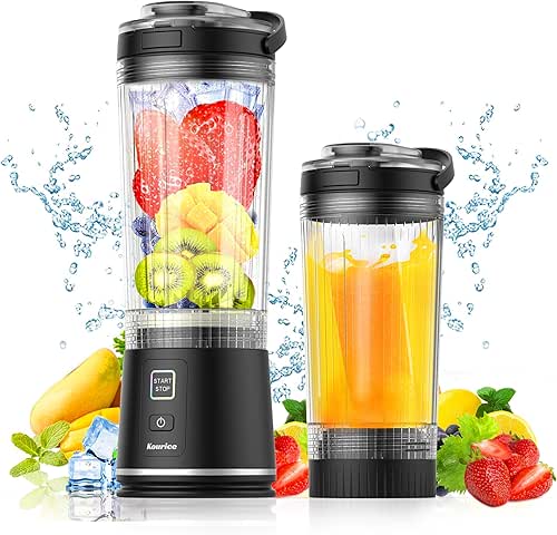 Personal Size Portable Blender for Shakes & Smoothies, 16oz Mini
