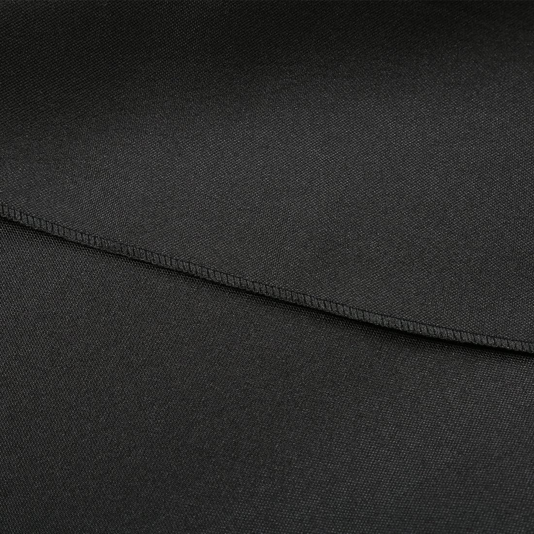 E-TEX Oblong Tablecloth - 90 x 132 Inch Rectangle Table Cloth for 6 Foot Rectangular Table in Washable Polyester ,Black