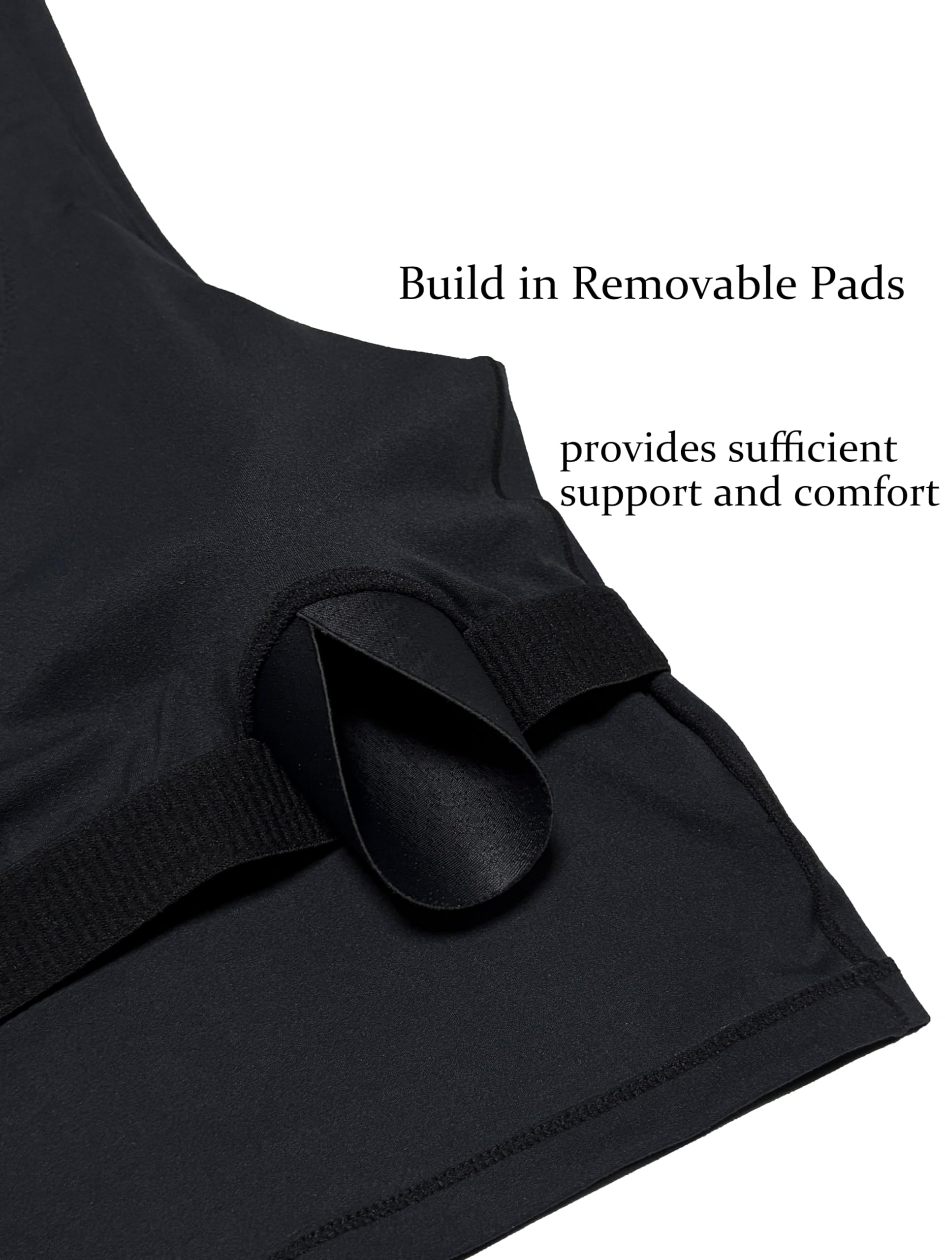 Brasier deportivo largo con cuello en V para mujer, espalda baja, para entrenamiento, yoga, atletismo, camiseta sin mangas con brasier integrado