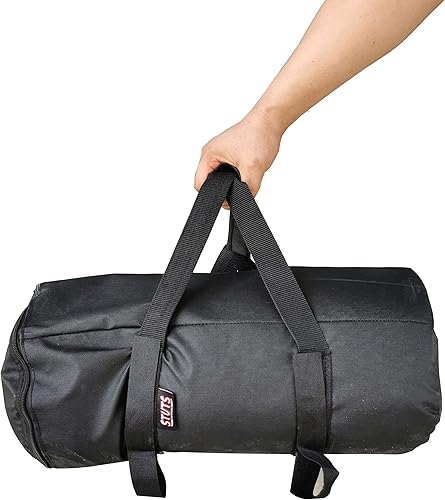 Miniatura 7 de Spatutongs - Bolsas de arena extra grandes de 75 libras, 1 paquete, color negro (sin arena) se adapta a casi cualquier base de sombrillas, adecuado