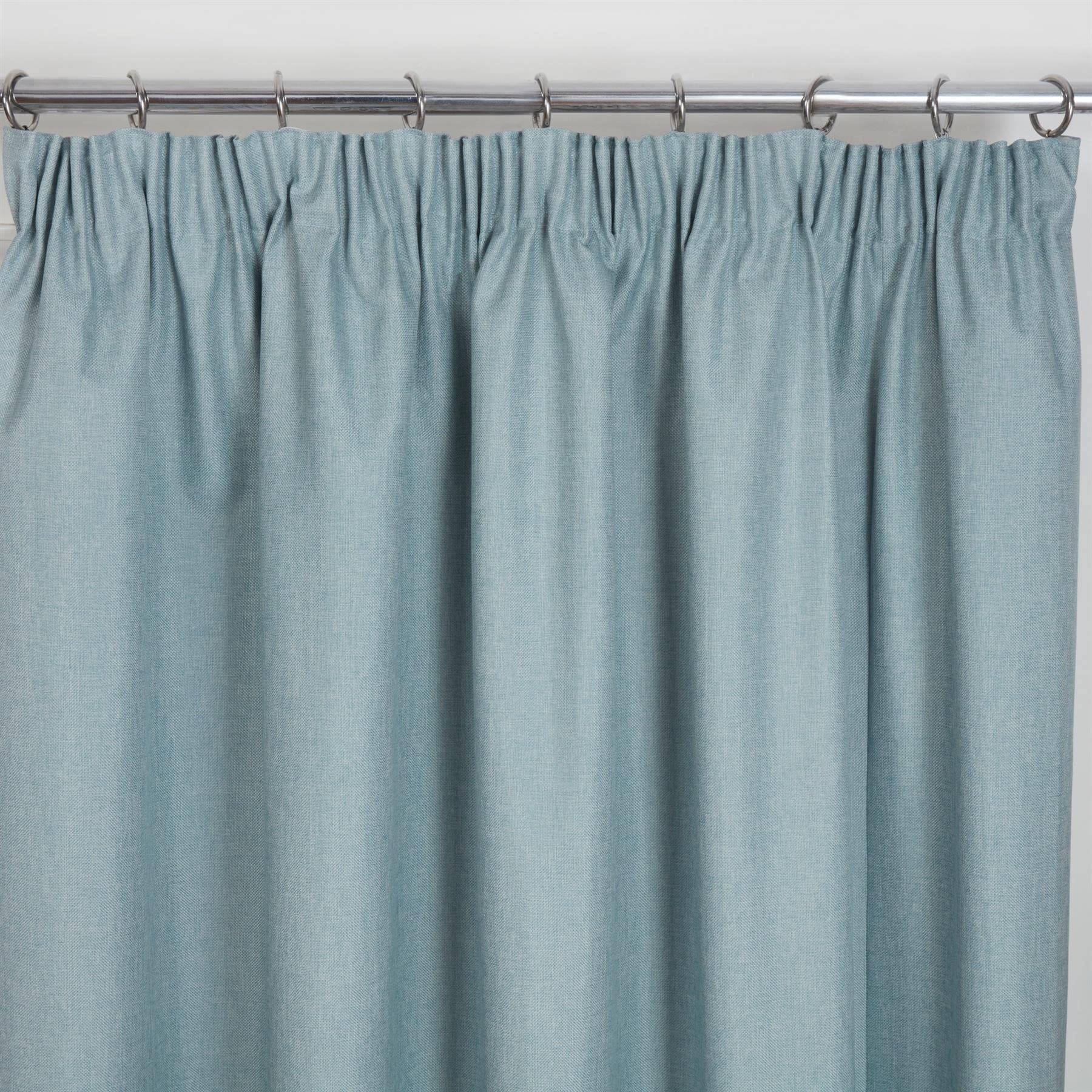 Sundour Eclipse Pencil Pleat Blackout Curtains - Blue - 117cm x 137cm Drop
