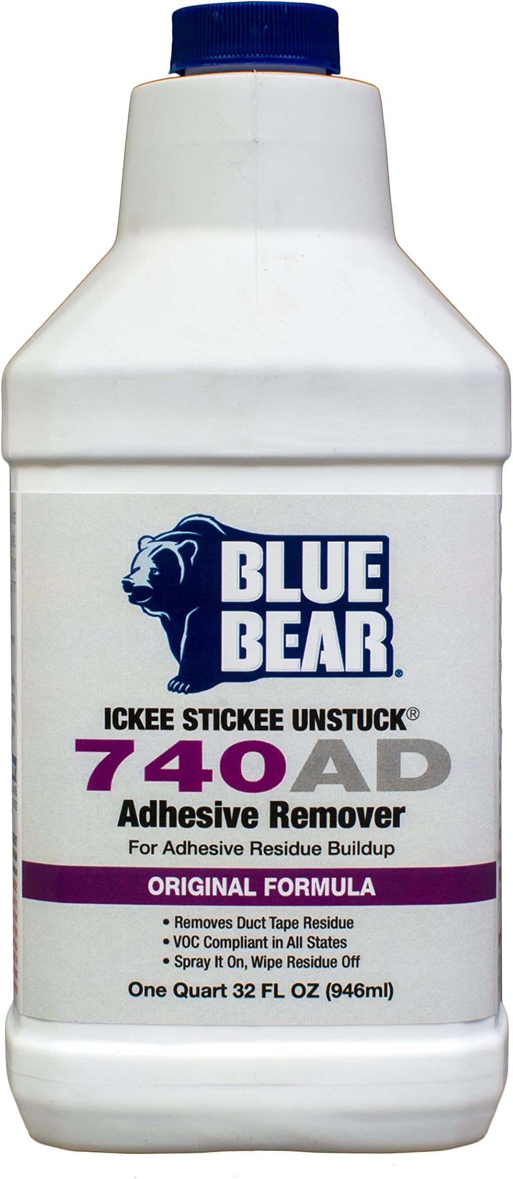 BLUE BEAR 740AD Adhesive Remover Quart