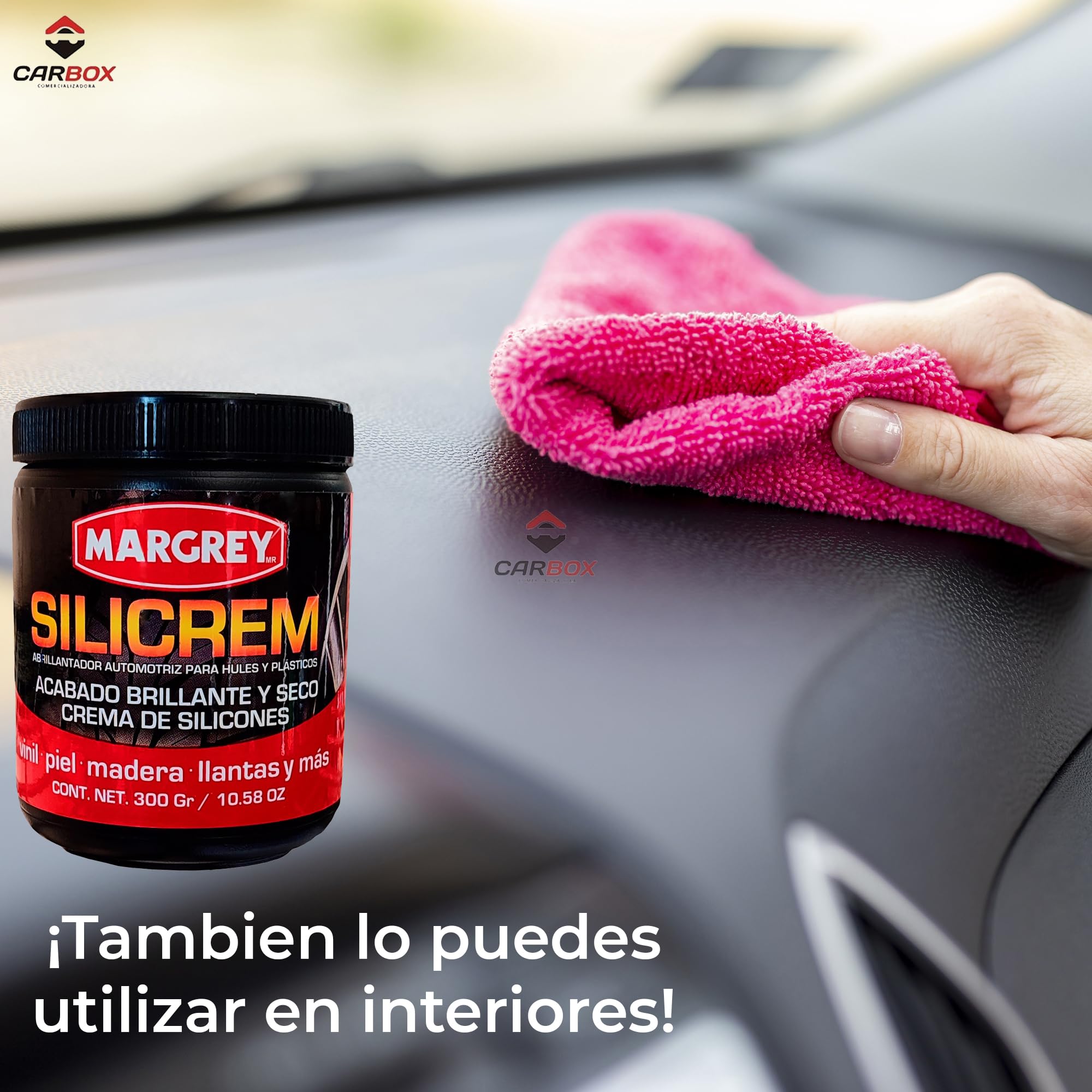 Margrey Abrillantador y Restaurador para Llantas Y Plásticos - Silicrem 300 ml