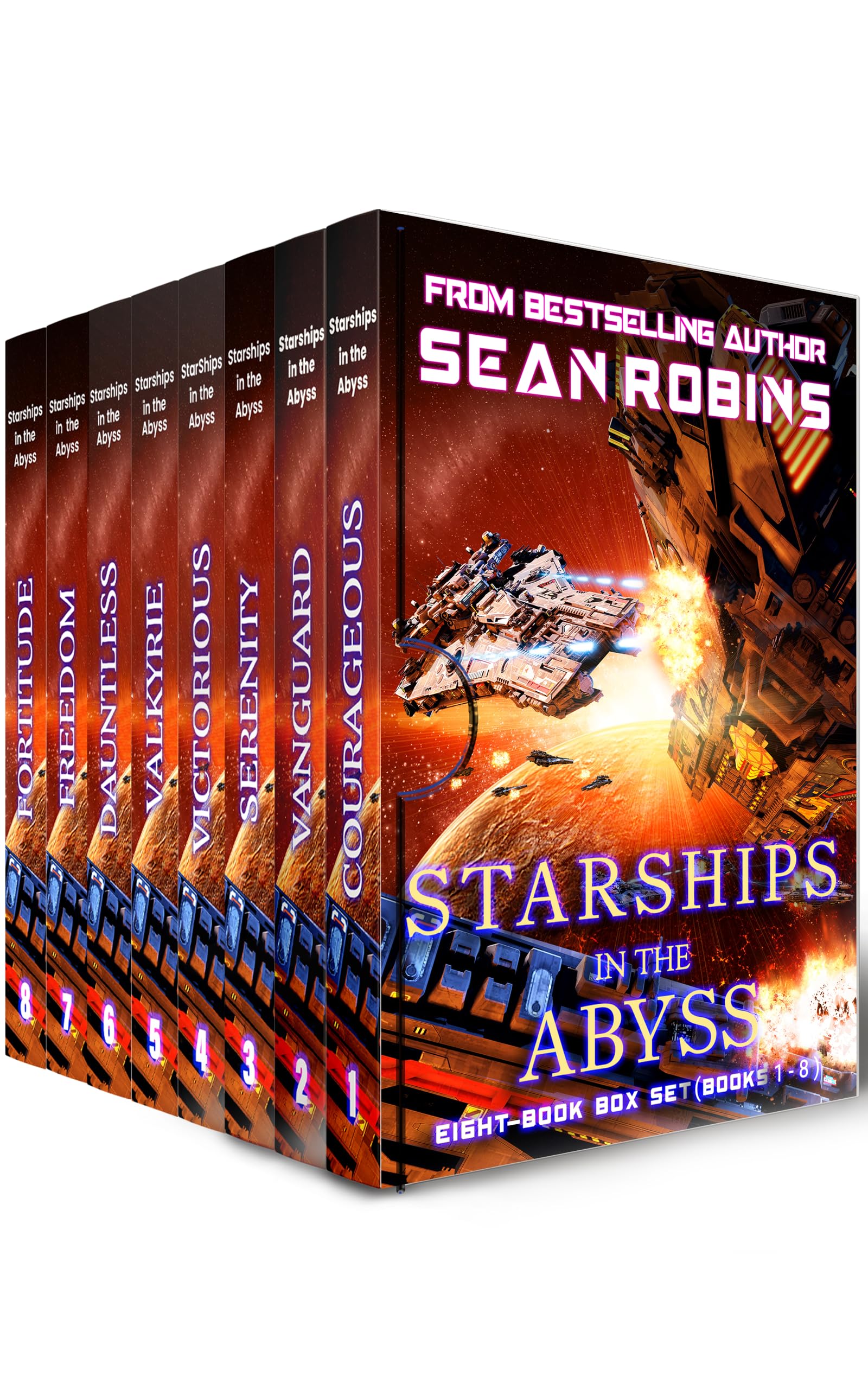 Starships in the Abyss Eight-Book Box Set (Books 1-8): An Epic Space Opera Saga of Alien Invasion, Galactic War, and Time Travel (Volume One) (Starships in the Abyss Bundle 1)
