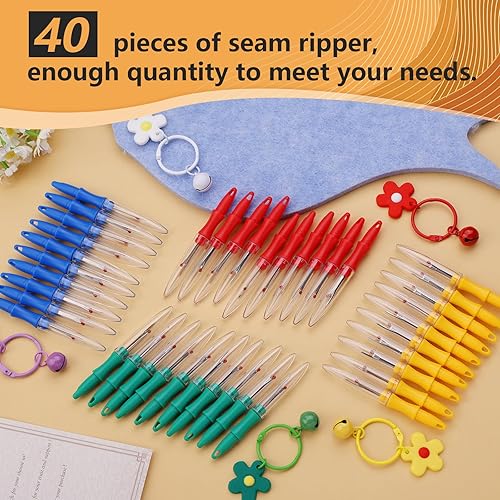 Miniatura 6 de Juego de 40 piezas de desgarradores de costura, desgarradores de costura para coser, herramienta de desgarrador de costuras para manualidades y
