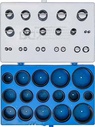 BGS Technic Pro+ 8061 Assorted O-Ring Set, 1/8-2-Inch Diameter, 419 Pieces