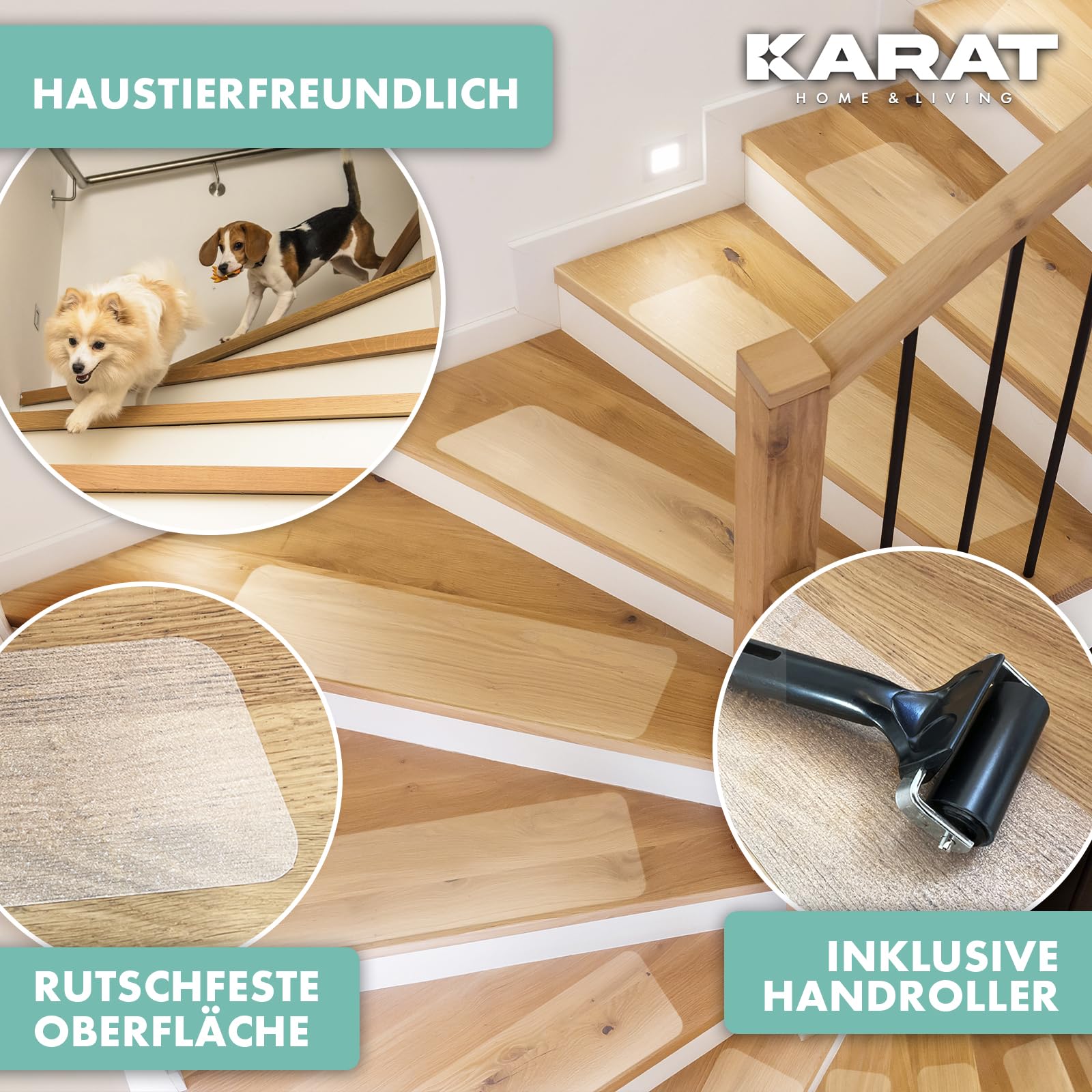 Lot De 15 Bandes Antidérapantes Pour Escaliers Transparent 10 X 60 Cm 82491897