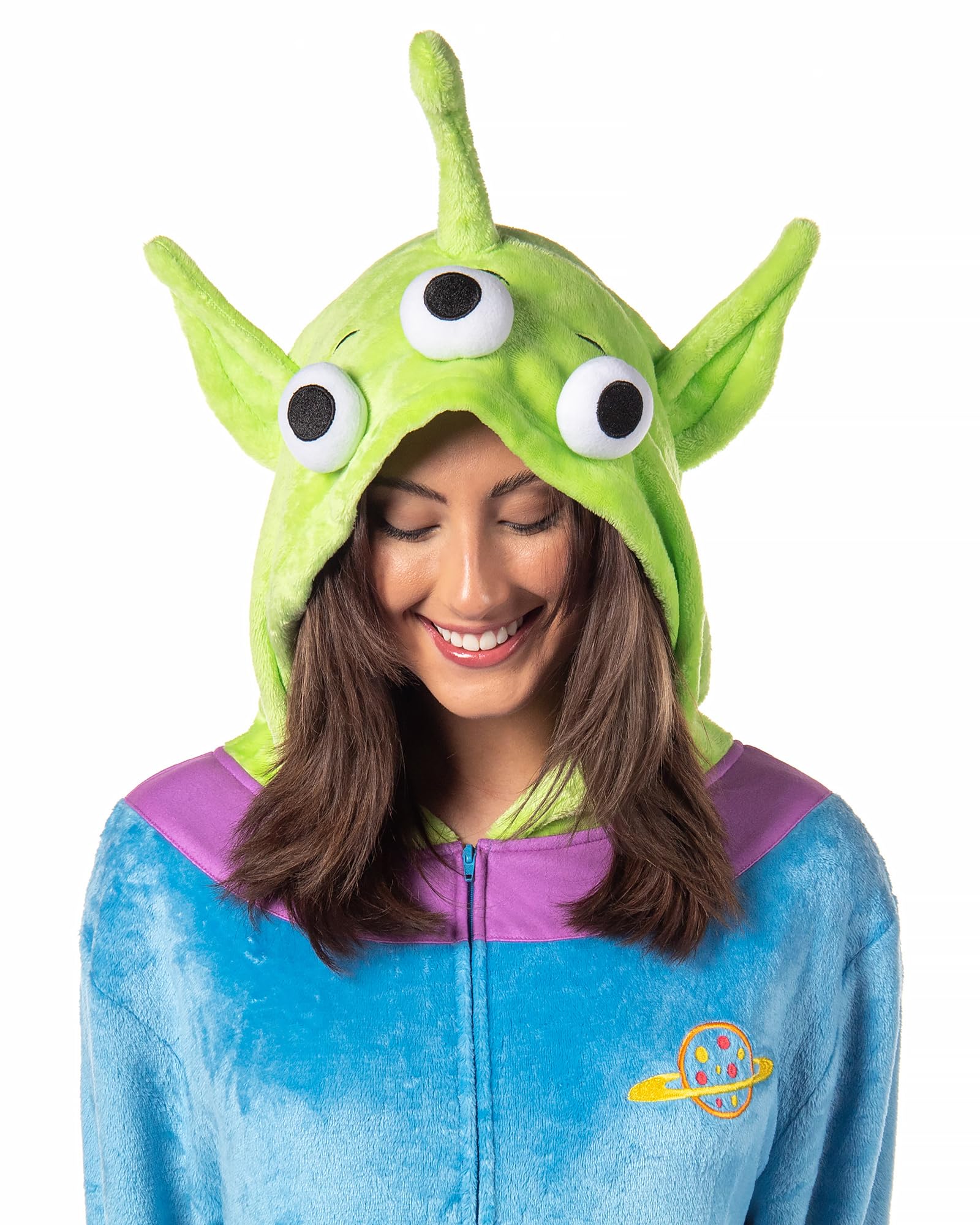 Disney - Disfraz de alienígena de Toy Story para mujer, traje de Kigurumi Union, pijama de una pieza