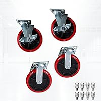 Vista 7 de 5Seconds Carrito de plataforma de plataforma plana 3300LB Dolly industrial resistente 60 "x 30" camión de empuje de mano súper resistente de cama