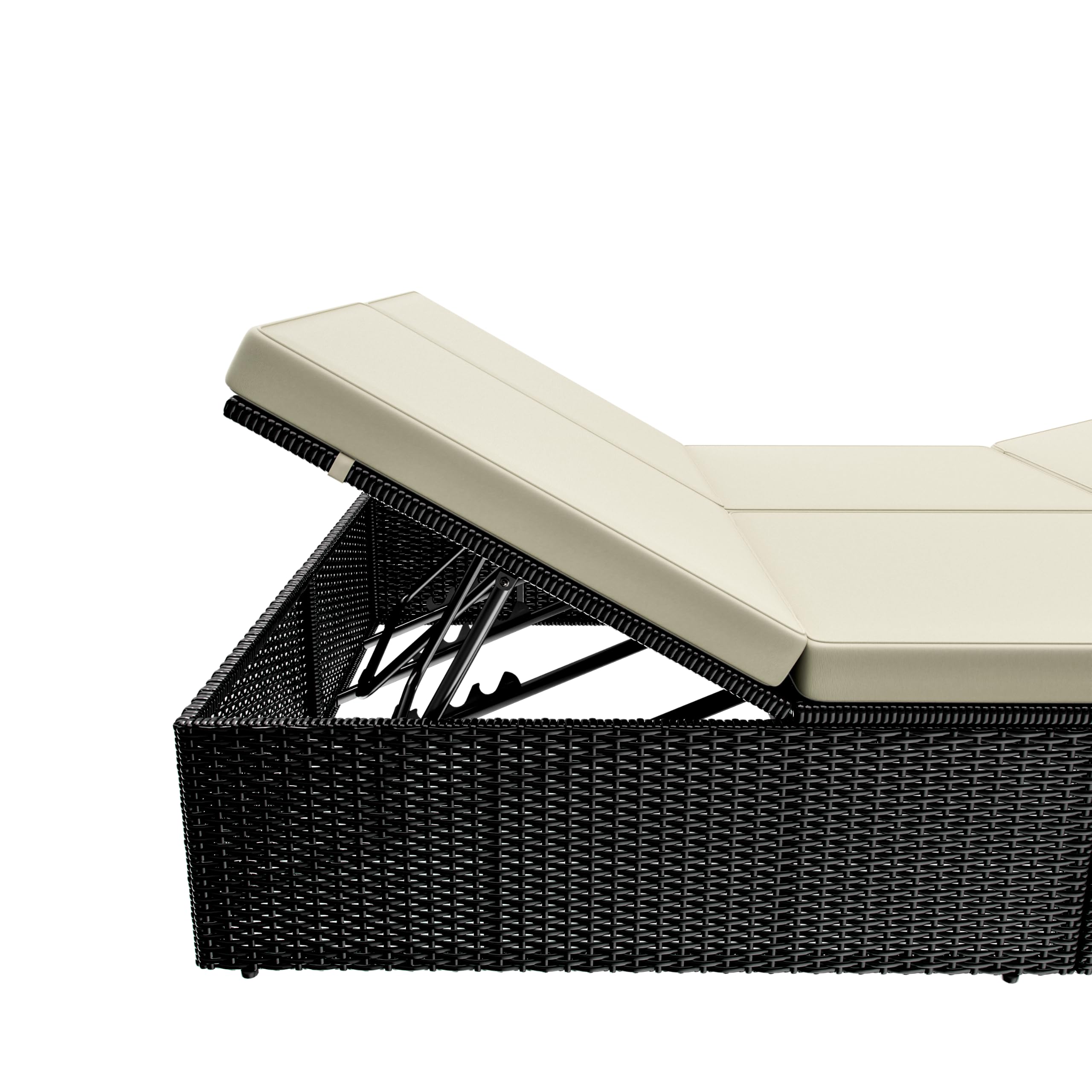 Casaria® Lettino Doppio con Tavolino 200x115cm Capacità di Carico 220kg