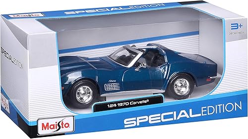 Miniatura 10 de Maisto 1:24 Edición Especial 1970 Chevrolet Corvette - Azul