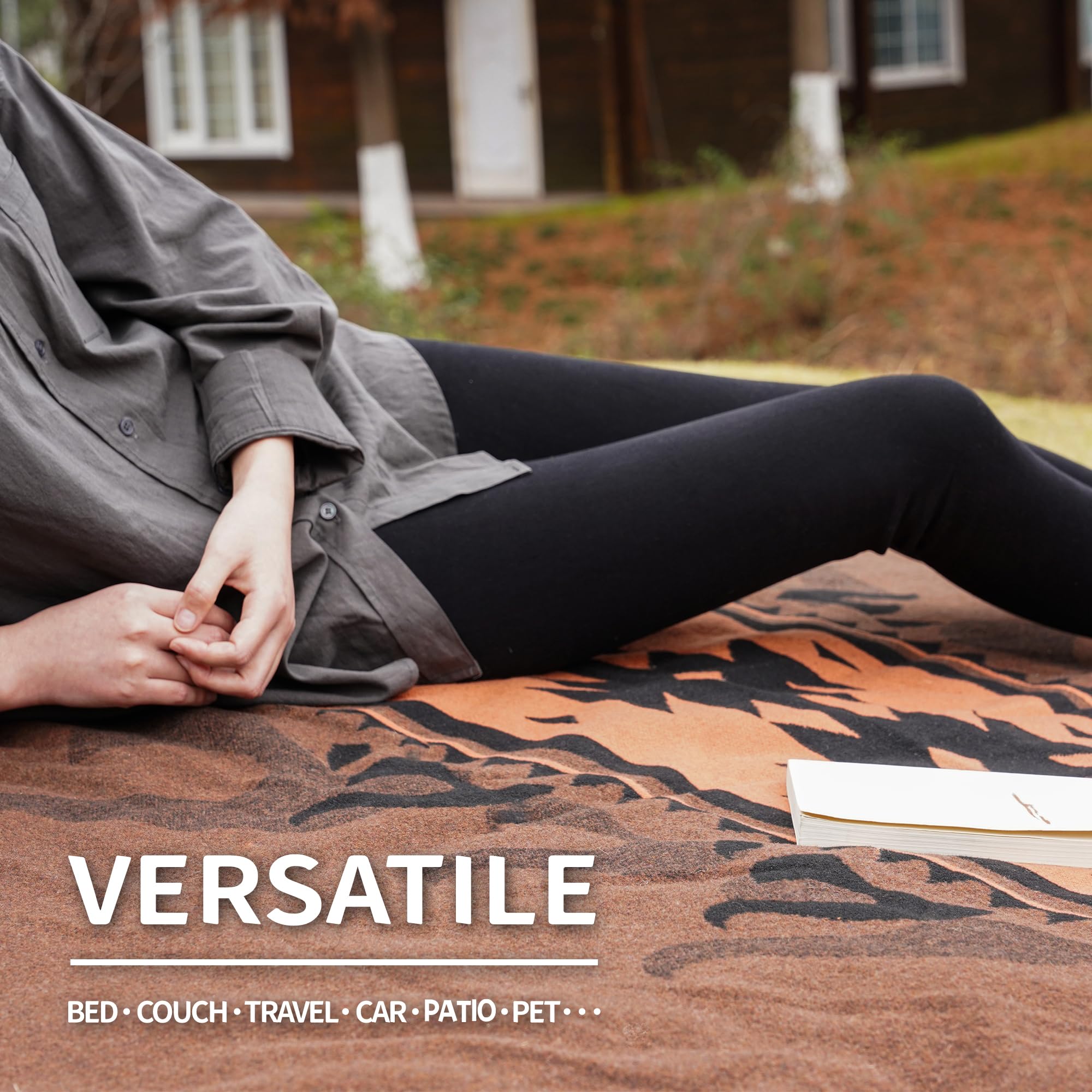 Coperta In Lana Merino Acushla - 79x63cm - Calda E Lavabile - Per Letto, Divano, Viaggi E Animali - Foto 12