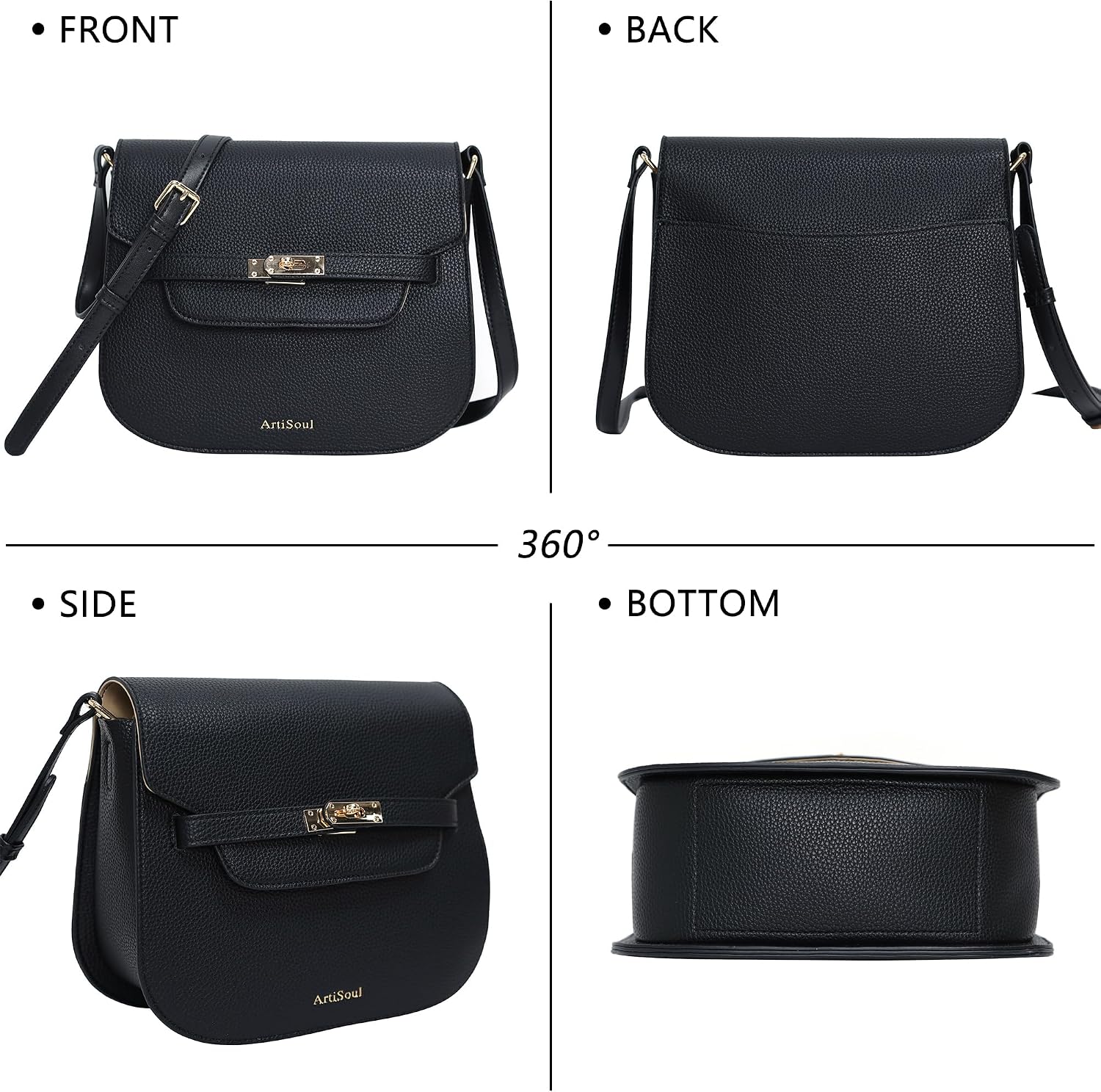 MKV Small Saddle Crossbody Bag for women,cross body purses for women，saddle bag purses for women