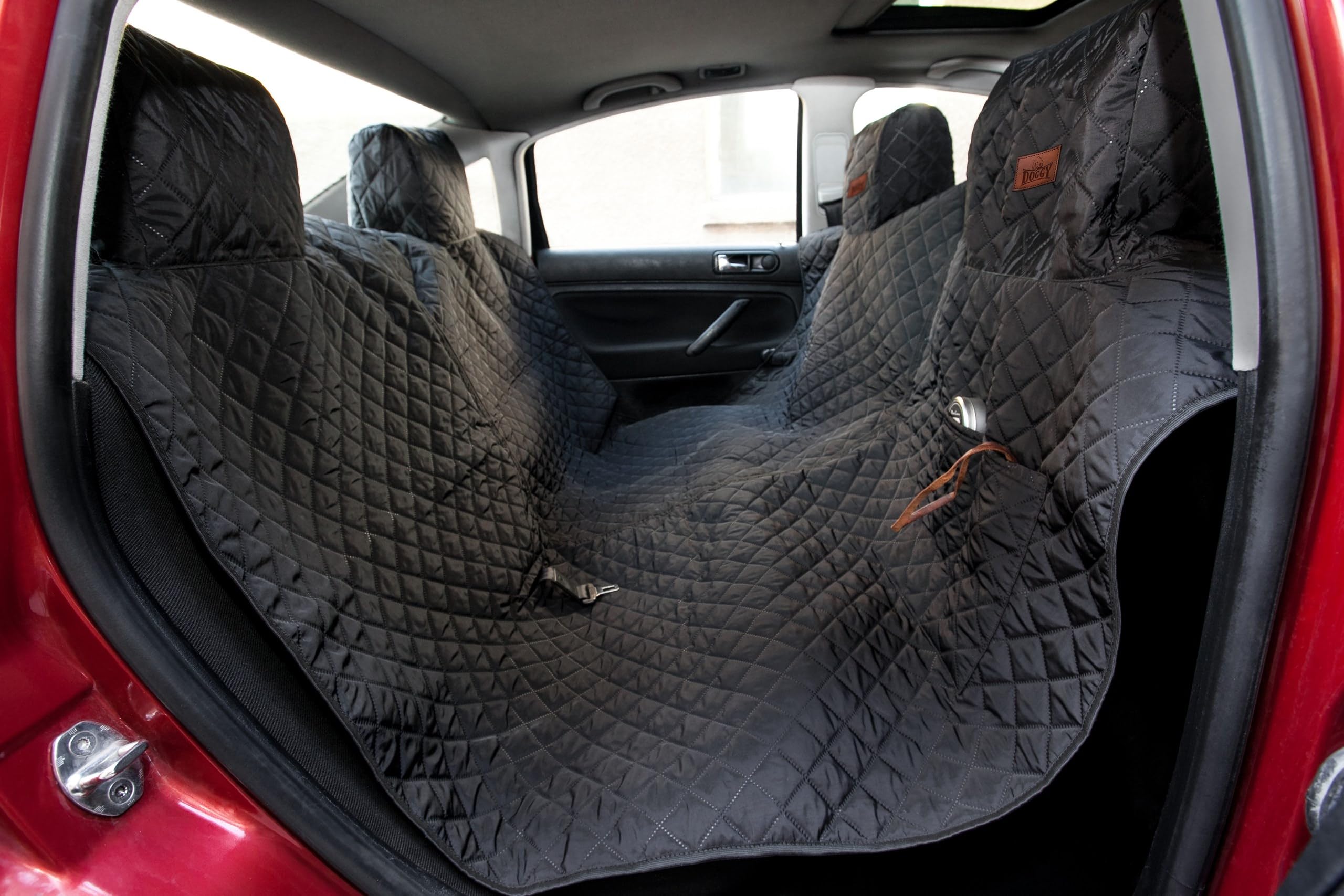 Funda para asiento de coche para perros, tamaño estándar, 220 cm, color negro