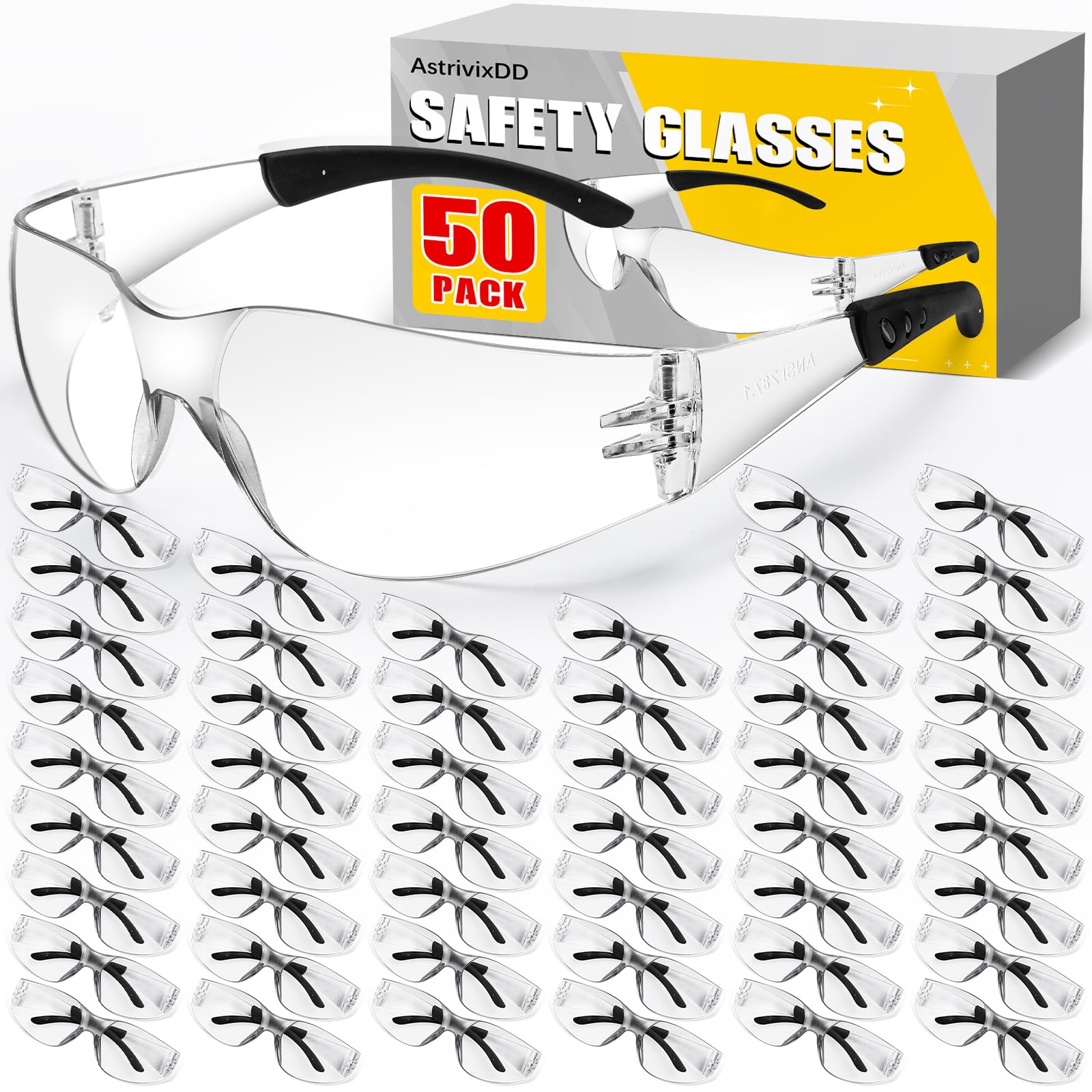 Ansi Z87.1 - Gafas de seguridad transparentes resistentes a los impactos