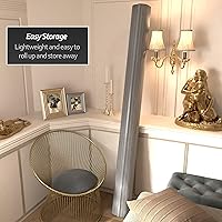 Vista 18 de Red Lantern Pantalla de onda de bambú corta de 4 pies - Blanco