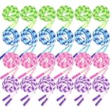24 Pack kids Jump Ropes, Adjustable Free Segmented Skipping Rope with Soft Beaded,9.2 Feet Jumping Rope for Women Men Workout Exercise Lose Weight