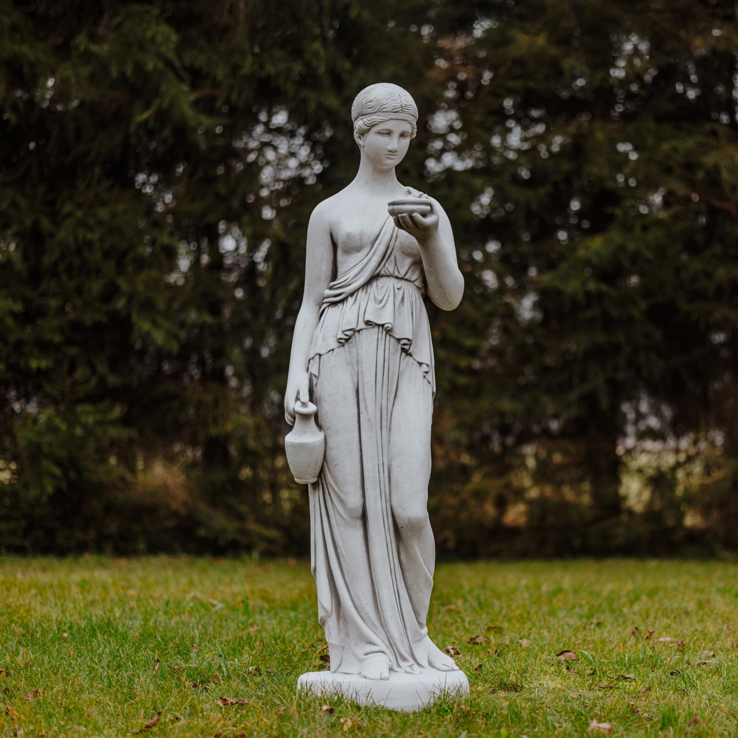 Massiccia Statua in pietra Moai Isola di Pasqua, altezza 40 cm, superficie di appoggio 24 x 16 cm, grigio, 11 kg, in ghisa resistente al gelo, ST101218