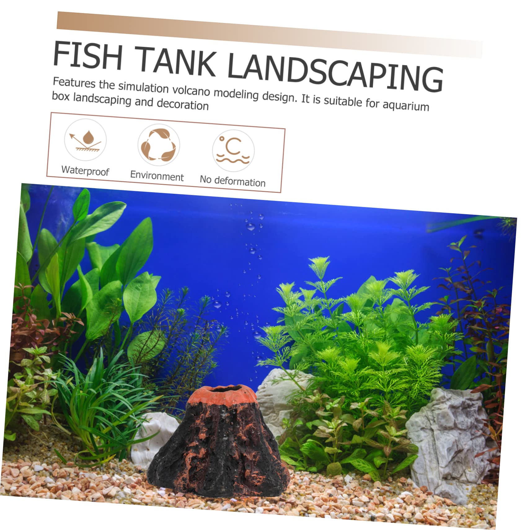 POPETPOP 6stücke Aquarium Dekoration Unterwasser Landschaftsornamente Für Fischbecken Sicherem Resin Für Versteckmöglichkeiten Von Fischen Und Aquarienbewohnern