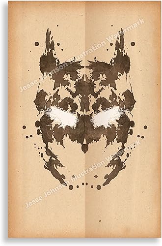 Batman Rorschach Poster The Dark Knight // Batman // Ben Affleck // heath ledger harley quinn