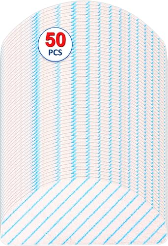 50 Pieces N10 Disposal Mop Pads for ECOVACS DEEBOT OZMO N10/ N10 Plus/ T8/ T8+/ T8 AIVI/ T9/ T9 MAX Vacuum Cleaner Wipes, Wiping Pads, One Time Use Mopping Cleaning Cloths