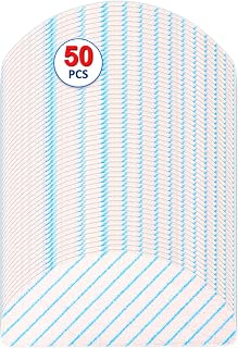 (50 Pieces) CHAIN PEAK Disposal Mop Pads for ECOVACS DEEBOT OZMO T8/ T8+/ T8 AIVI/ T9/ T9 MAX Vacuum Cleaner Wipes, Wiping Pads, One Time Use Mopping Cleaning Cloths