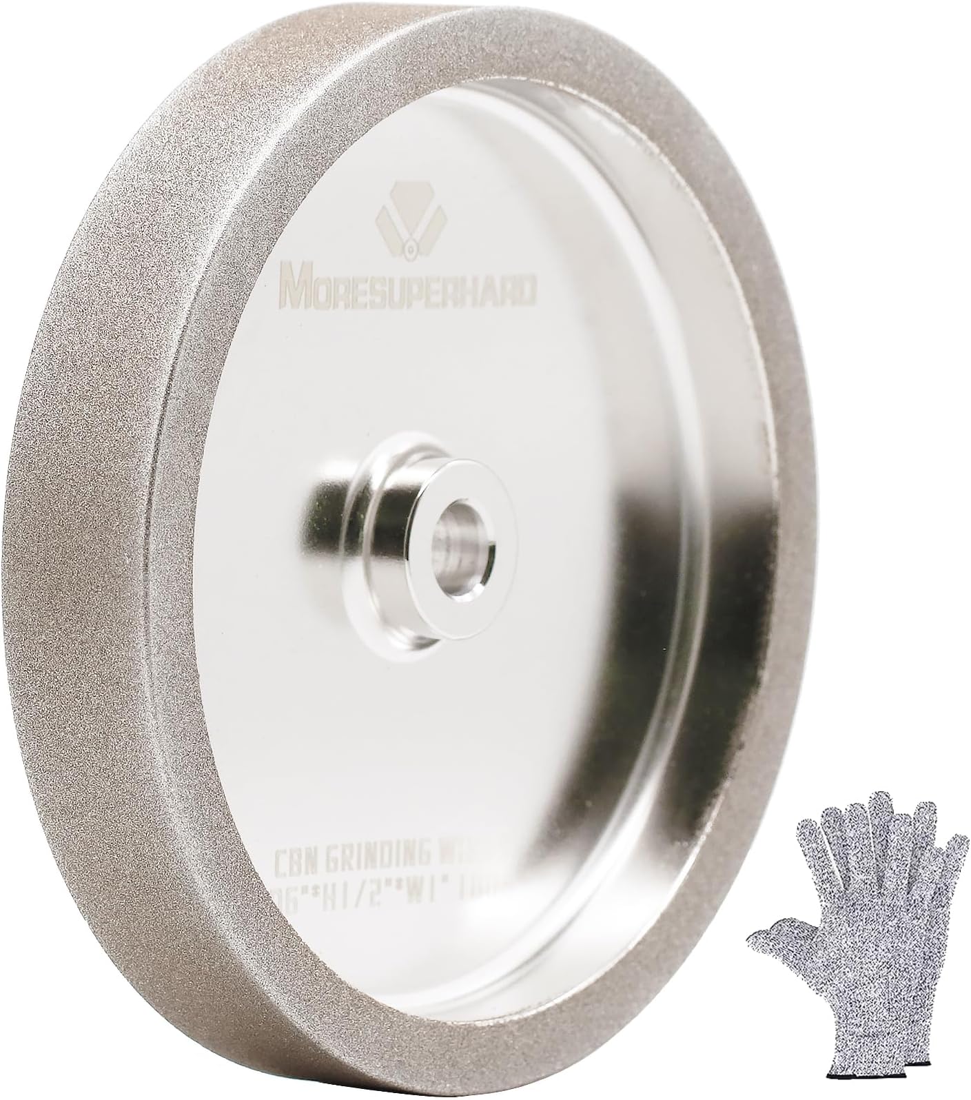 CBN Grinding Wheel 6 Inch 180 Grit, 1" Wide, 1/2" Arbor, for HSS Tools, Lathe Chisels & Woodturning Tools, Fits 6-Inch Bench Grinders(180 Grit)
