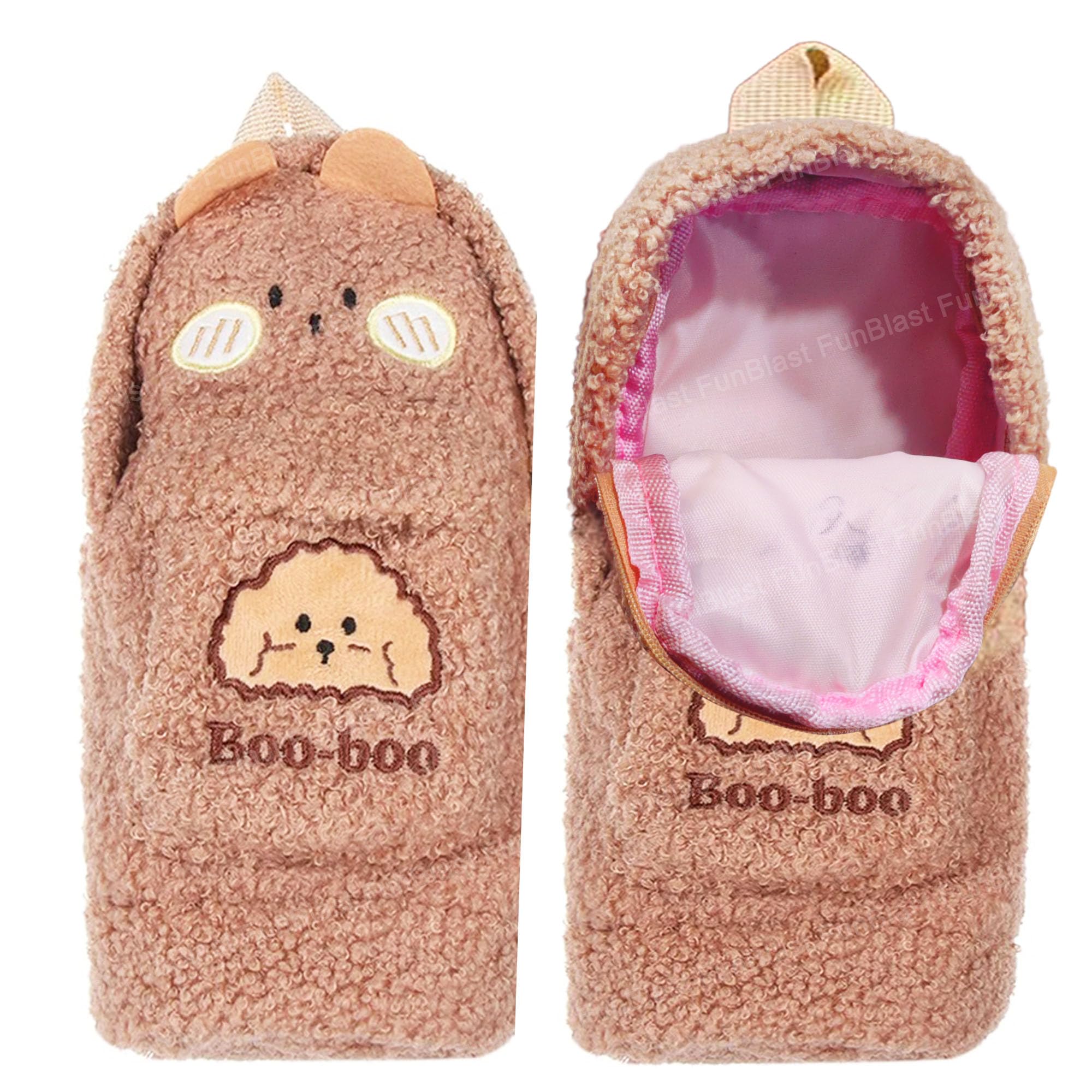 FunBlast Pencil Pouch for Girls – Cute Soft Plush Pouch for Girls, Multipurpose Zipper Pouch, Aesthetic Pouch for Girls, Kawaii Pencil Case, Cute Pouches for Girls, Return Gift for Kids (Lightbrown) (B0D7HT8Z94) Amazon Price History, Amazon Price Tracker