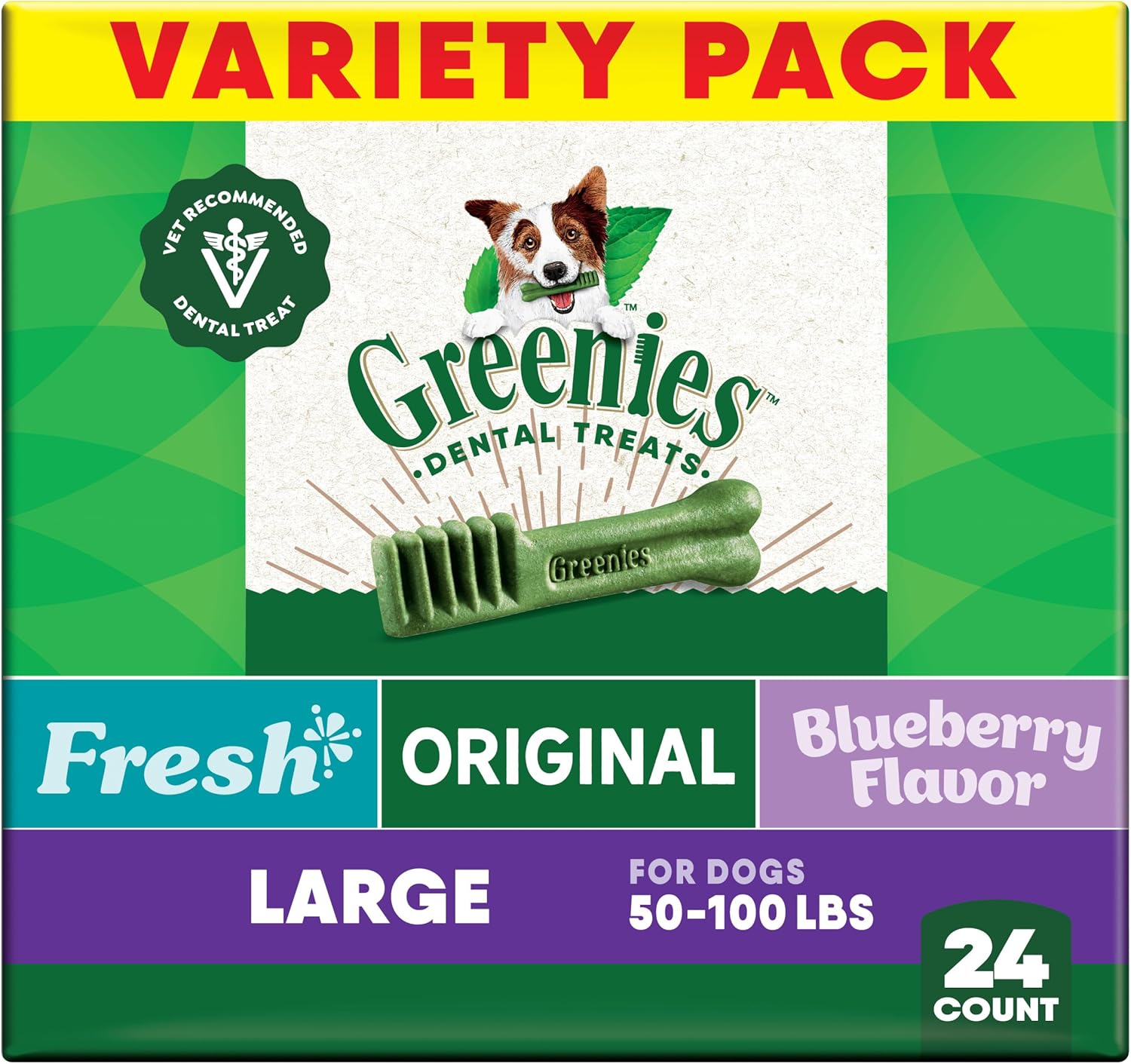 Greenies Veterinarian-Recommended Adult Natural Dental Dog Treats Large Size