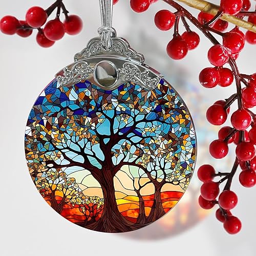Miniatura 4 de Adorno de árbol de la vida, adorno de Navidad de Jocidea árbol de la vida, regalo de adorno de árbol de la vida, recuerdo de vacaciones, relleno de