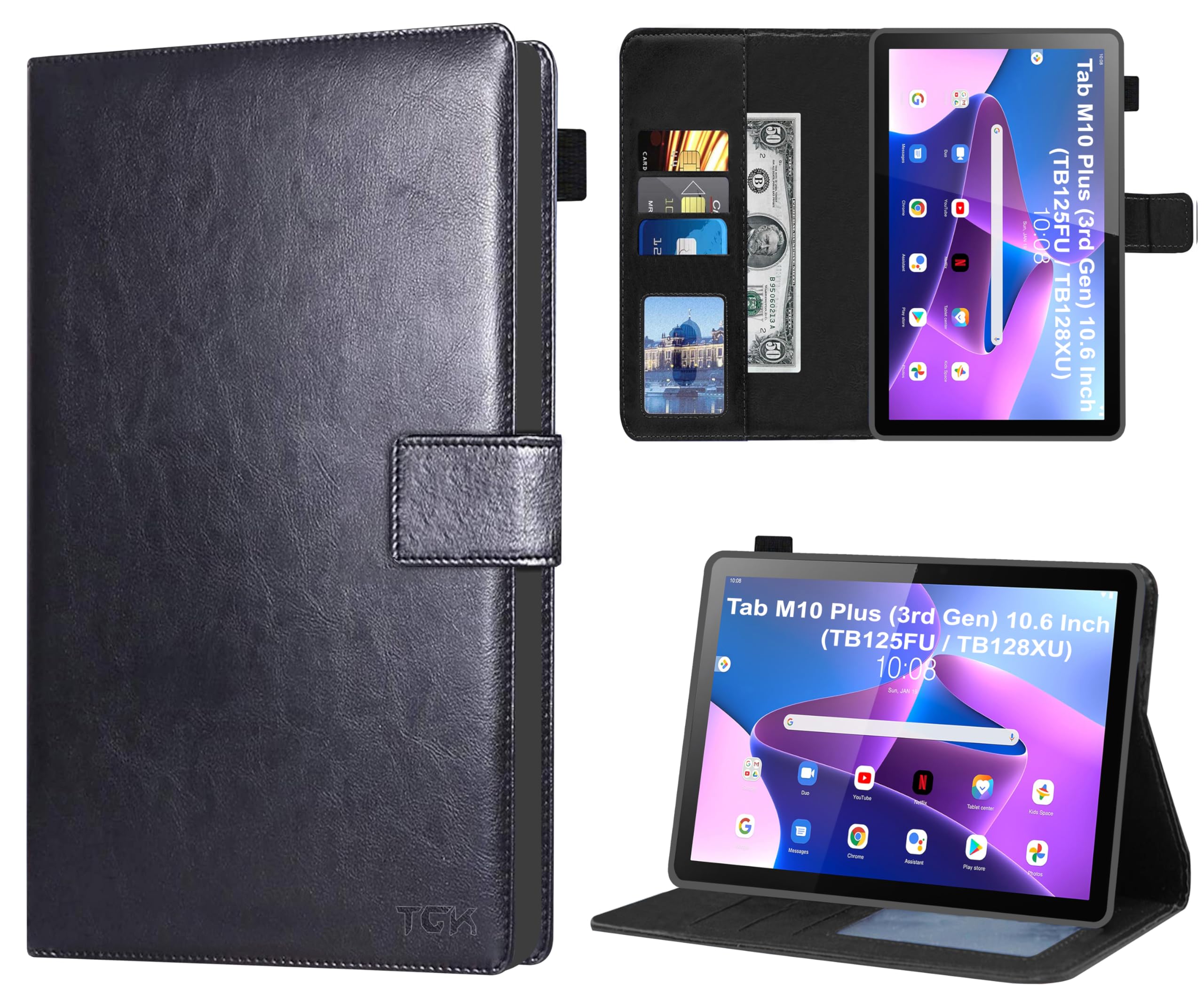 See full amazon price history chart for TGK Multi Protective Wallet Leather Flip Stand Case Cover for Lenovo Tab M10 Plus 3rd Gen 10.6 Inch TB125FU TB128XU Black TGK Multi Protective Wallet Leather Flip Stand Case Cover for Lenovo Tab M10 Plus 3rd Gen 10.6 Inch TB125FU TB128XU Black (B0BJBY3FB5) Amazon Price History, Amazon Price Tracker