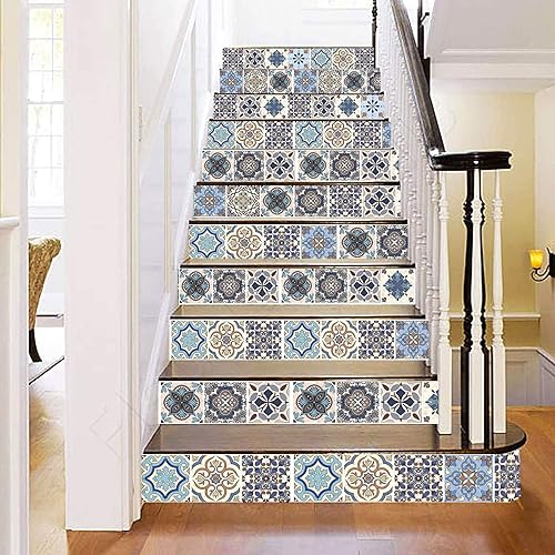 Miniatura 4 de 12 azulejos de vinilo para pared de 6 x 6 pulgadas para decoración del hogar, calcomanías autoadhesivas para despegar y pegar, azulejos para