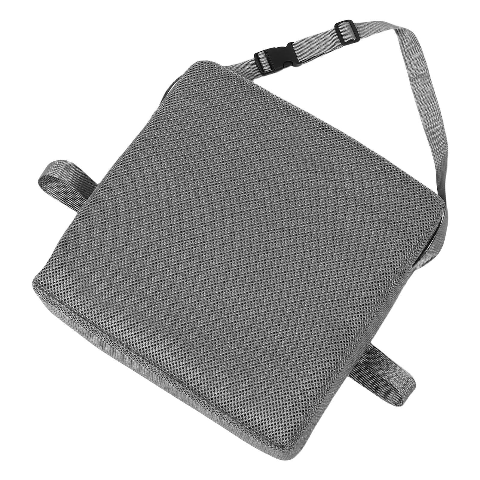 Hemobllo Cojín Elevador para Silla Infantil de 76 CM Grueso Asiento Acolchado Transpirable de Malla Panal Gris Lavable a Máquina Adecuado para Trona y Mesa de Comedor Infantil
