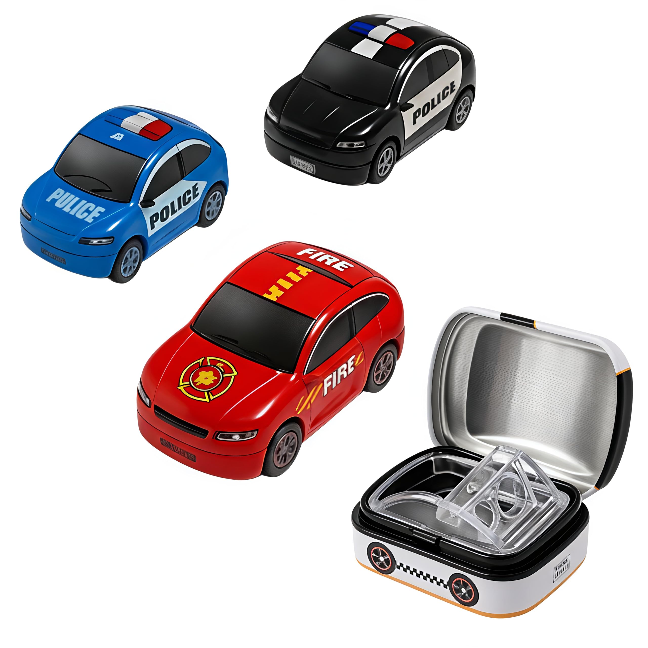 FunBlast Car Metal Pencil Sharpener for Kids – Set of 4 Pcs Sharpener for Kid with 2 Holes, Stationery Items Aesthetic, Stylish Sharpener for Kid, Birthday Return Gifts for Kids (I)-picture-20