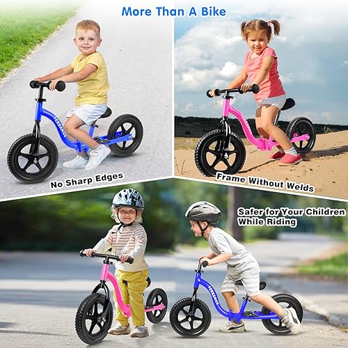 Miniatura 8 de Bicicleta de equilibrio para niños de 2 años, bicicleta para niños de 24 meses a 5 años, bicicleta interactiva de aprendizaje temprano con