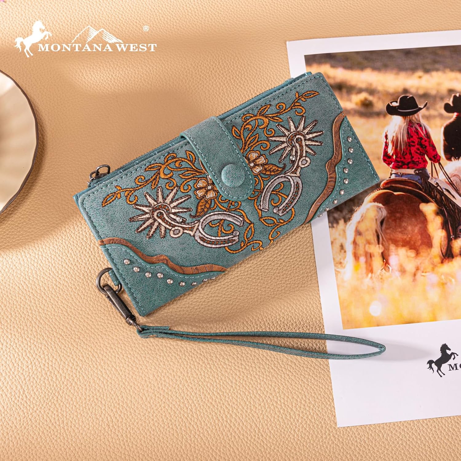 Montana West Wallet for Women Wristlet Wallet Ladies Felame Large Capacity Clutch Wallets - Image 2