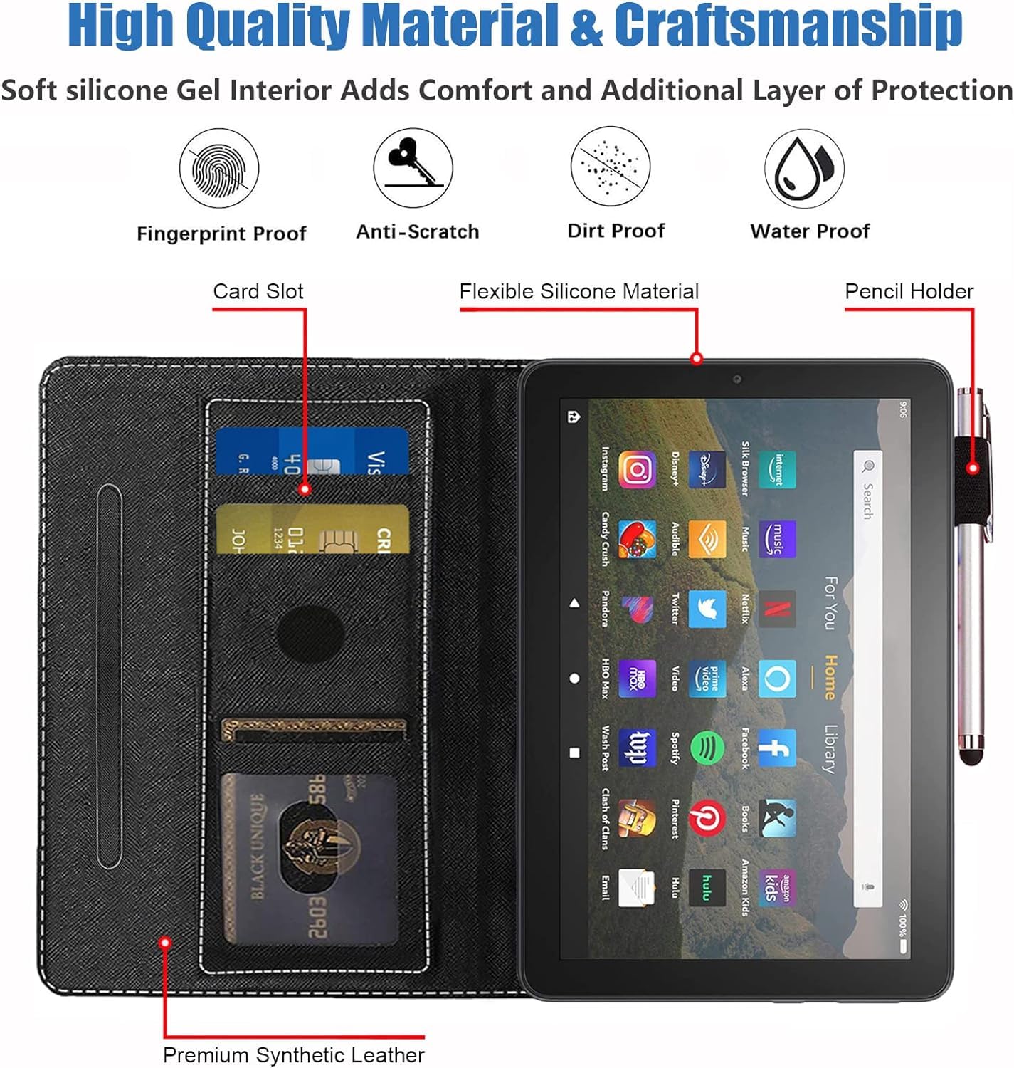 Amazon.co.jp: FVAENDHIO Amazon Kindle Fire 7タブレット用ケース (第 