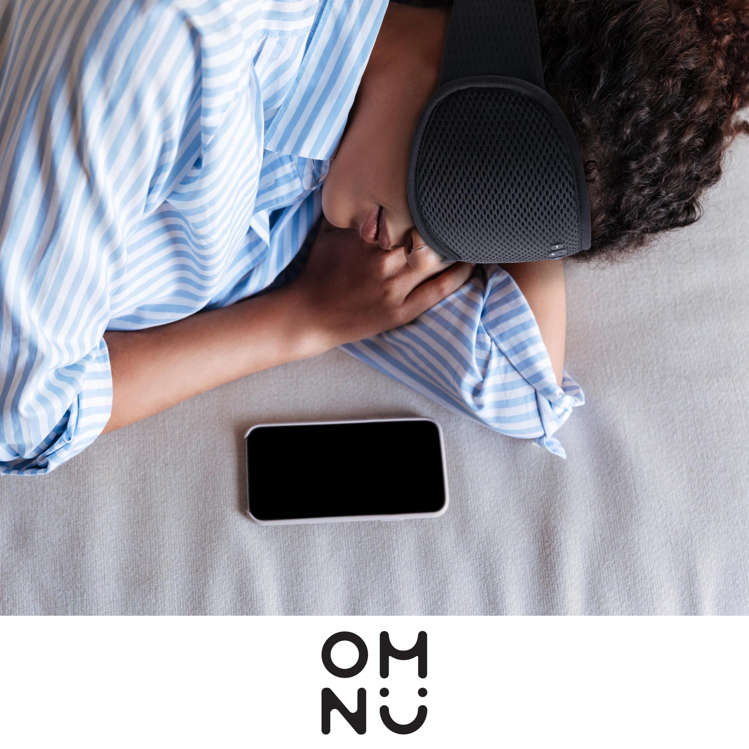 Auriculares para dormir, máscara para dormir con auriculares Bluetooth, tela ventilada, ajuste ajustable, 100% opaco, contorno 3D, almohadillas para dormir de lado