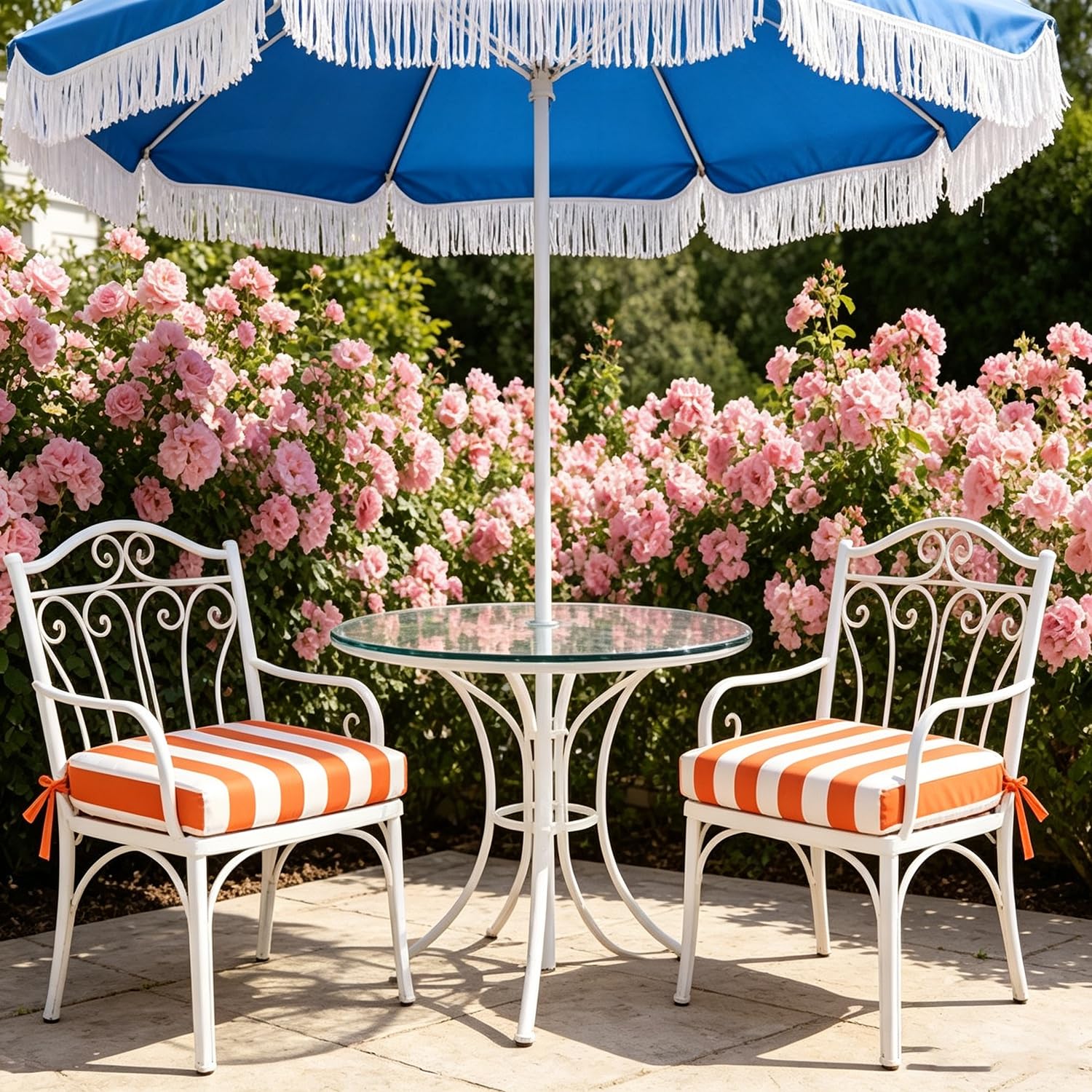 Impermeabile Cuscino da Seduta A Forma Di U Cuscino Per Sedia Con Lacci | 40x40/45×45/50x50cm Cuscini Sedie Antiscivolo Lavabile per Esterno Interni Giardino Patio Casa(Verde,45x45x8cm)