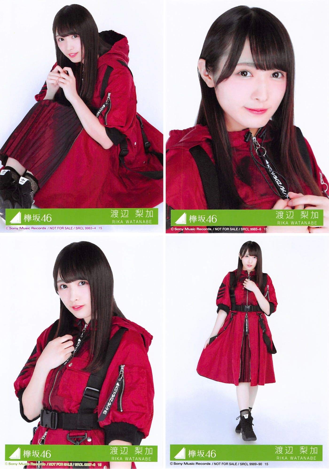 欅坂46 渡邉理佐 欅宣言 JULY 7月 生写真 4種 コンプ