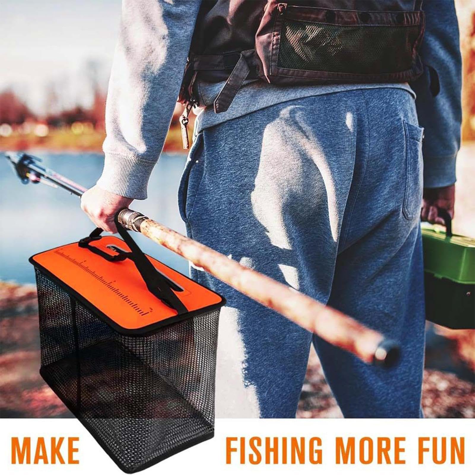 Panier Flottant pour Poissons | Panier À Poissons Portable Réfléchissant - Piège Organisateur de Sangsues à Haute Visibilité pour Grand-Père et