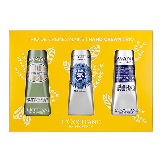 L'Occitane Hand Cream Classics Trio Gift Set Enriched with Shea Butter for Dry Hands